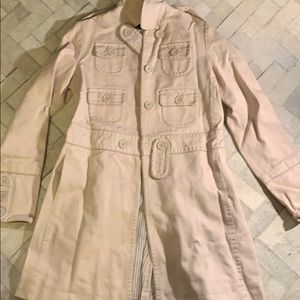 Marc Jacobs Beige Trench Coat Size S 100% Cotton